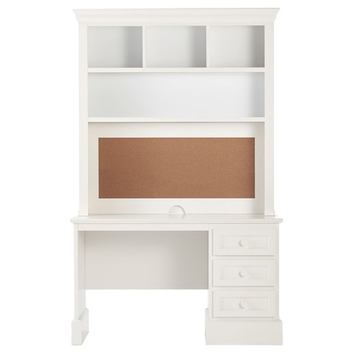 White Classic Desk Hutch Temple Webster